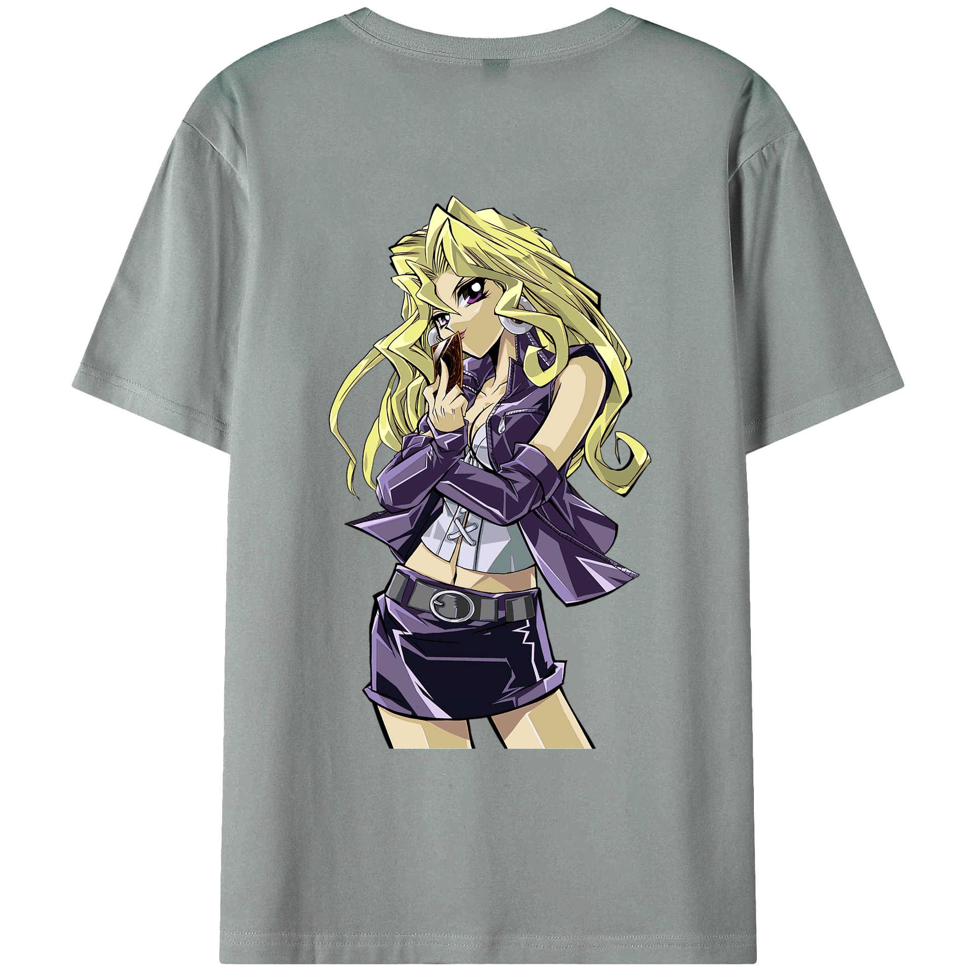 （画像用） 遊☆戯☆王 Yu-Gi-Oh! 綿100％ メンズ半袖Tシャツ（バックプリント） 通気性